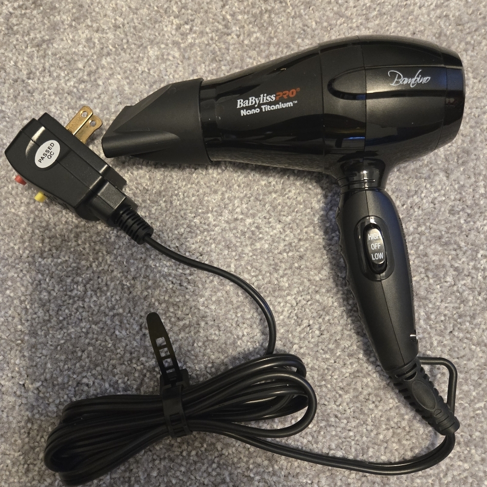 BaBylissPRO Nano Titanium Travel Hair Dryer